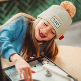 Bonnet HH color block avec pompon