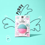 Boule de bain Twin rose et vert