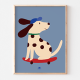 Affiche - Dalmatien skate (30 x 40 cm)