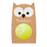 Balle rebondissante marbrée hibou - 57mm Jaune 