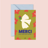 Carte "Merci" : Merci pour cette année (avec enveloppe)