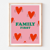Affiche - Family first (30 x 40 cm)