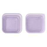 3 Boîtes Déjeuner Glitter Lilas