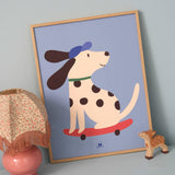 Affiche - Dalmatien skate (30 x 40 cm)