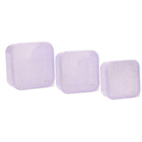 3 Boîtes Déjeuner Glitter Lilas