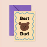 Carte Fête des pères - Best dad ours