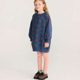 Legging rayé orange écru Pop Kids