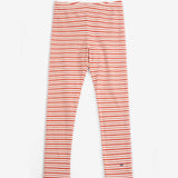 Legging rayé orange écru Pop Kids
