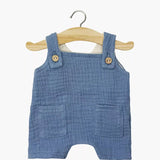 Gordis - salopette Antonin en gaze de coton bleu jean