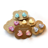 Boucles d'oreilles clip coeur 