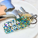 Porte-clés à paillettes PAPA COOL