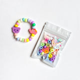 Kit bijou bracelet enfant modèle animaux bois 🐸+ 1 tatouage