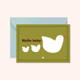 Carte Hello Baby Oie