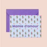 Carte "Grande-mère"- Mamie d'amour (avec enveloppe)