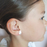 Boucles d'oreilles clips pour enfant - lapin et ourson