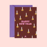 Carte "voeux" : Happy new year  (avec enveloppe)