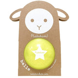 Petit ballon pailleté mouton summer jaune 10 cm