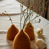 Set 3 caches vases clochettes feutre