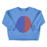 Sweatshirt kid - bleu imprimé "multicolor circle"