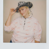 Sweat Bisou allover oversized